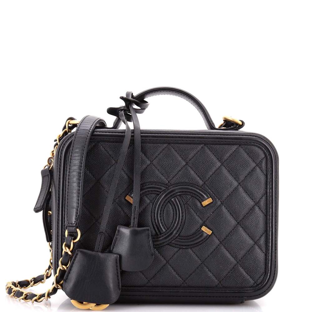 Chanel Filigree Vanity Case Quilted #243649C45B